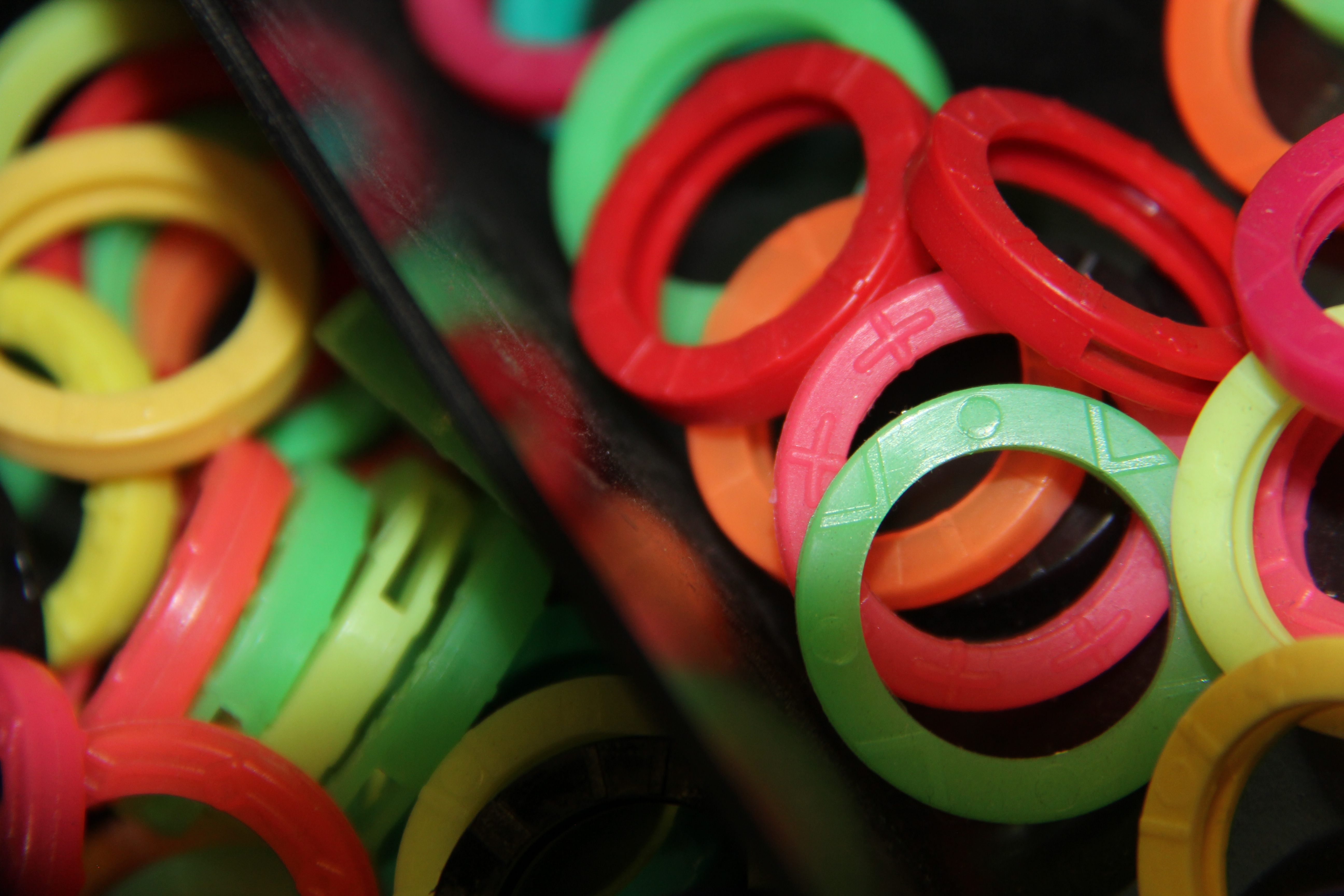 Photo of multi-colored key identifiers